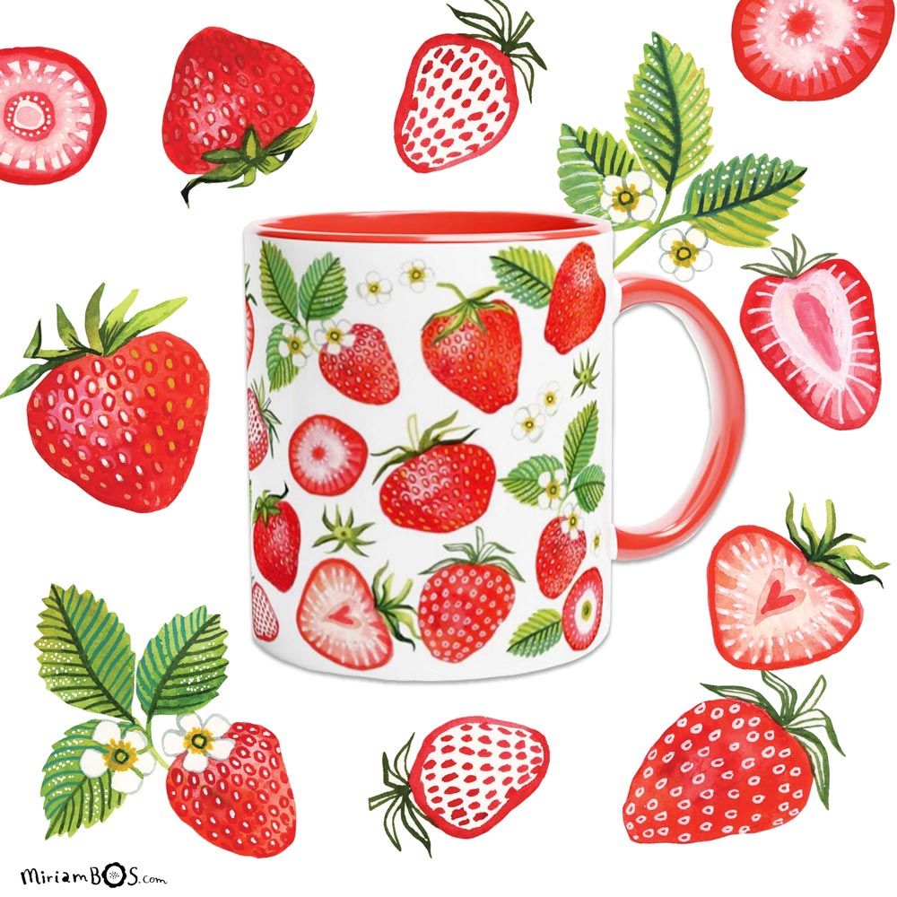 OP=OP laatste mok - frisse aardbeitjes -
