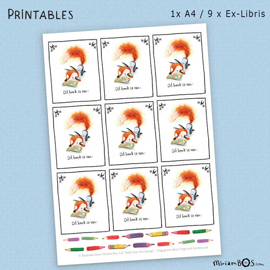 Zelf Printen - Ex-Libris - August de Vos leest