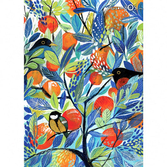 A2 Giclée - Uniek | Vogels en Citrus - Unieke kans