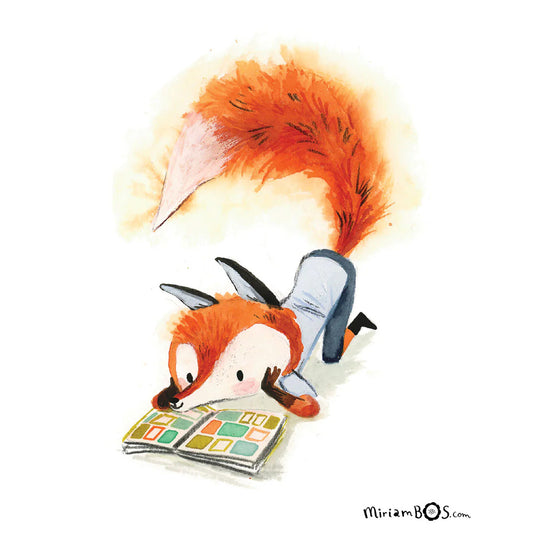 GESIGNEERD ✍️ Art Print - 21x30cm (A4) | August leest