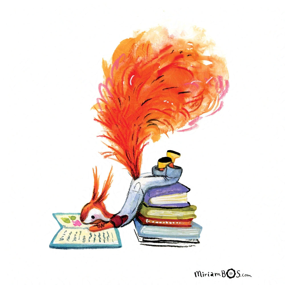 GESIGNEERD ✍️ Art Print - 21x30cm (A4) | Suusje leest
