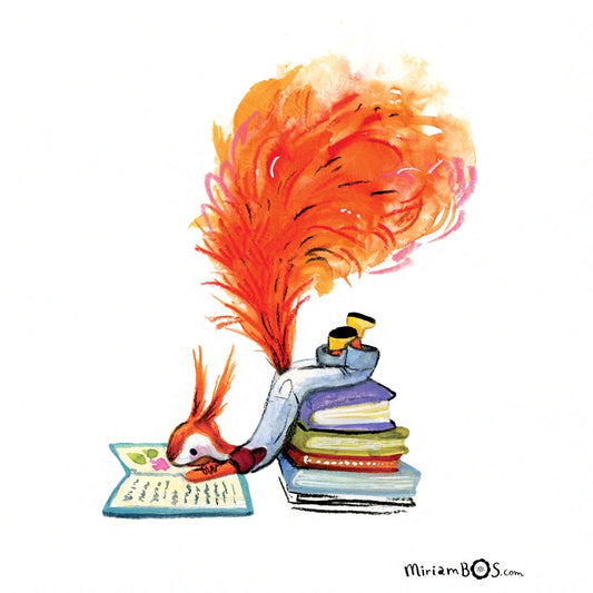 GESIGNEERD ✍️ Art Print - 21x30cm (A4) | Suusje leest