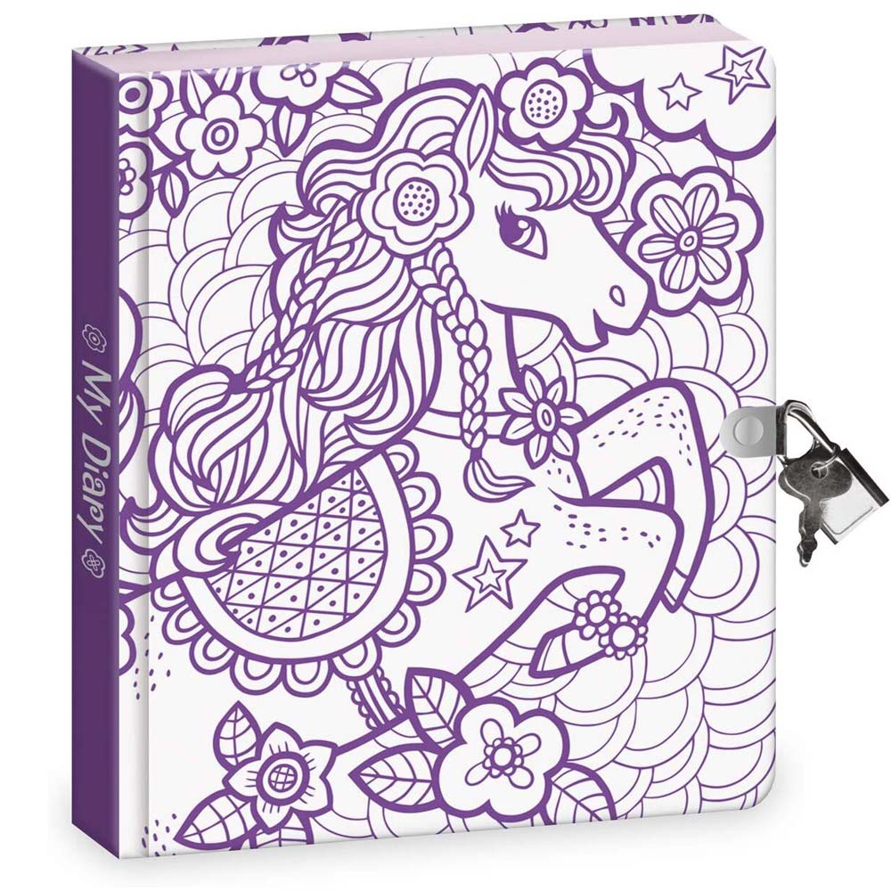 Inkleurbaar dagboek - Springende pony