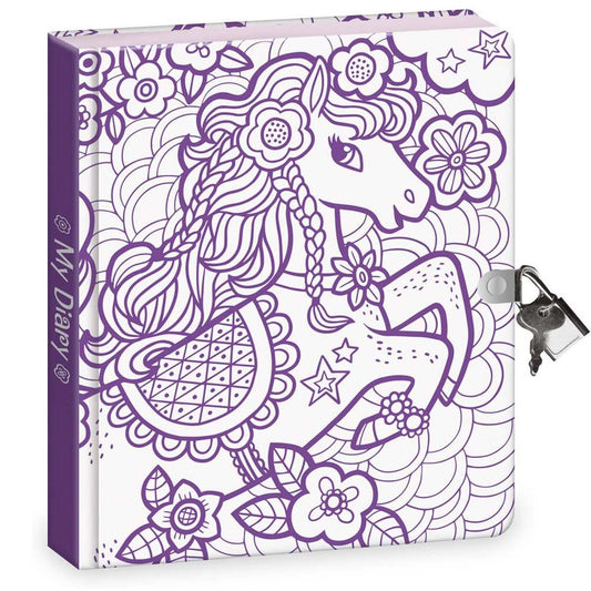 Inkleurbaar dagboek - Springende pony