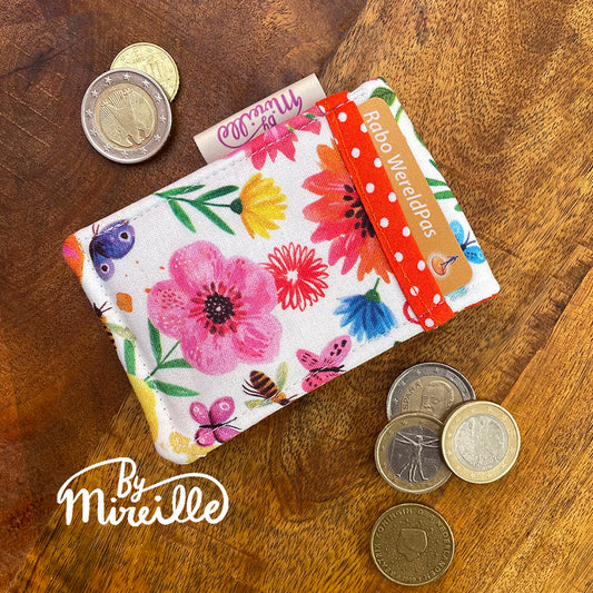 Bankpashouder - Tuinbloemen - versie 2