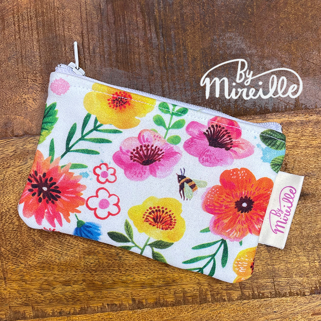 Mini portemonnee - Tuinbloemen