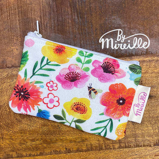 Mini portemonnee - Tuinbloemen