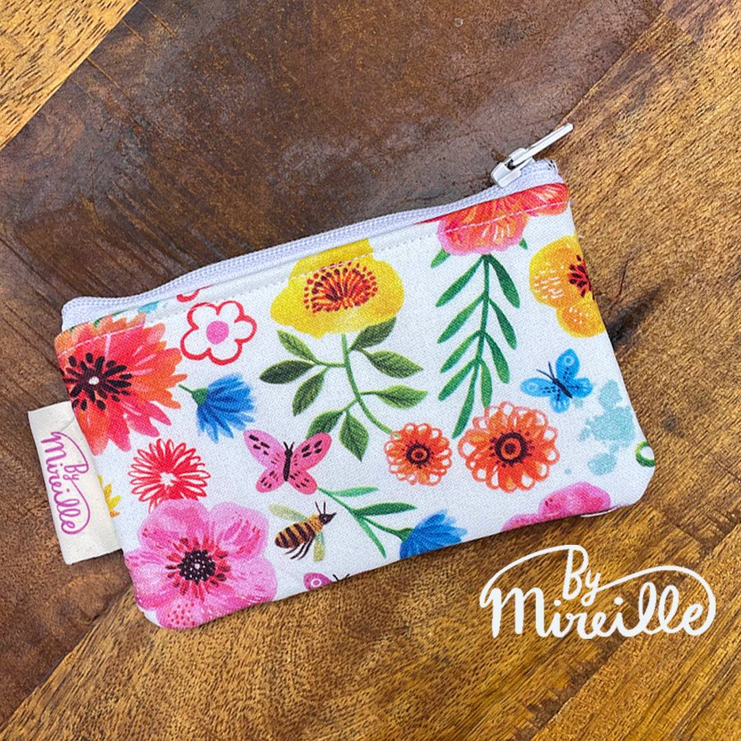 Mini portemonnee - Tuinbloemen