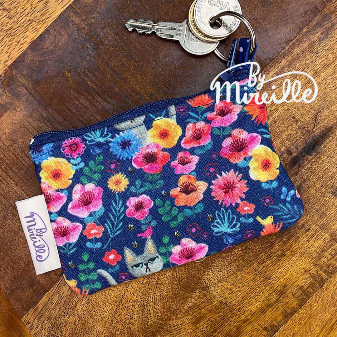 Mini portemonnee - Chago kat en bij - Blauw