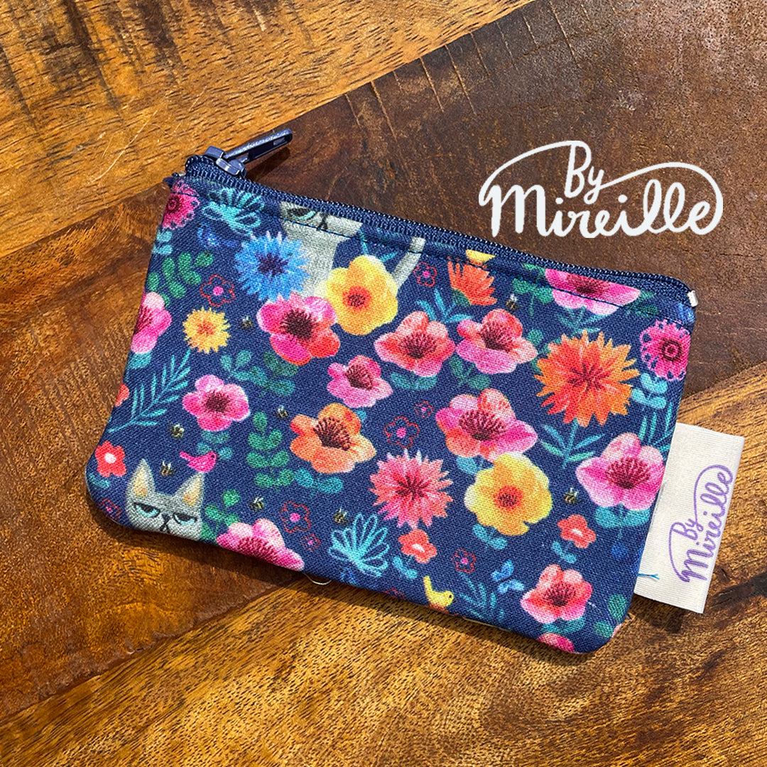 Mini portemonnee - Chago kat en bij - Blauw