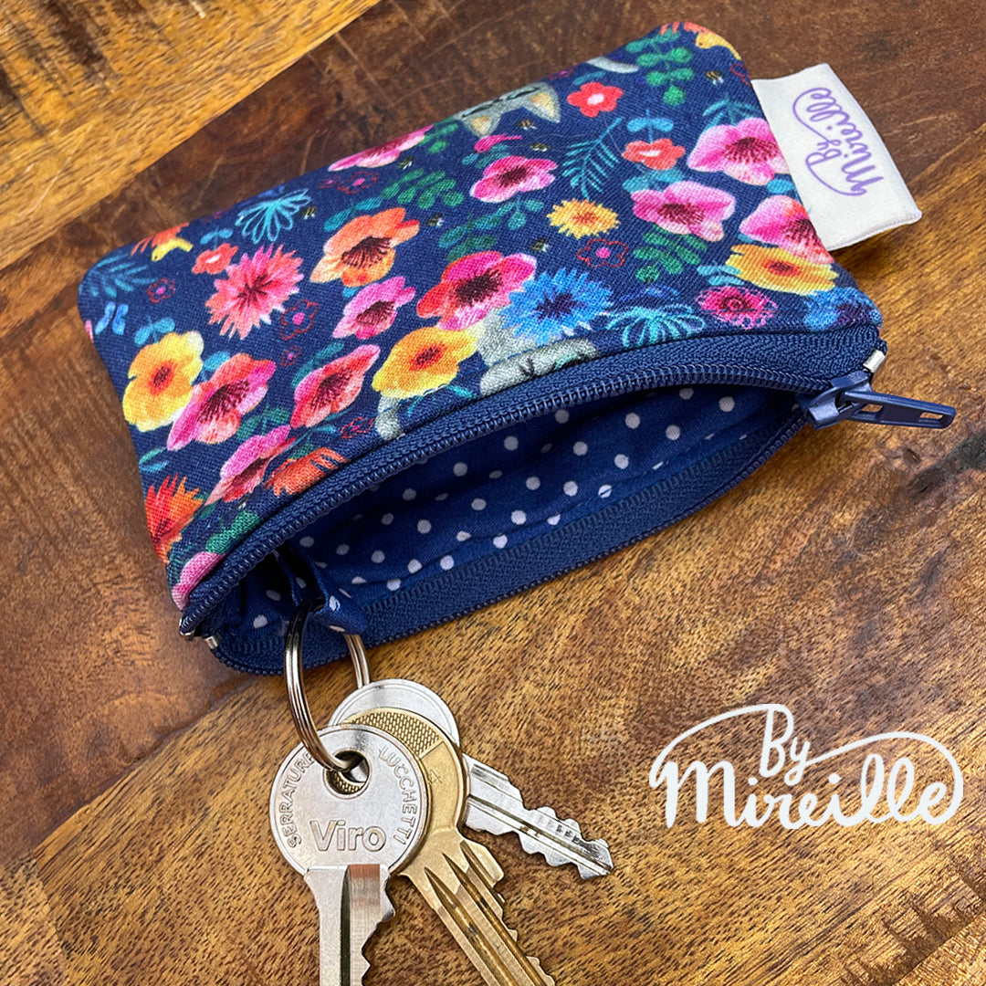 Mini portemonnee - Chago kat en bij - Blauw