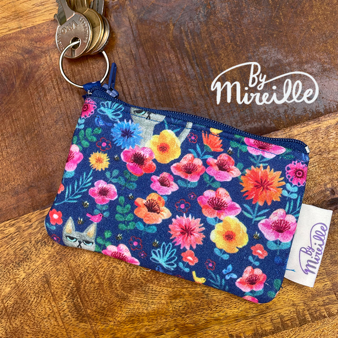 Mini portemonnee - Chago kat en bij - Blauw