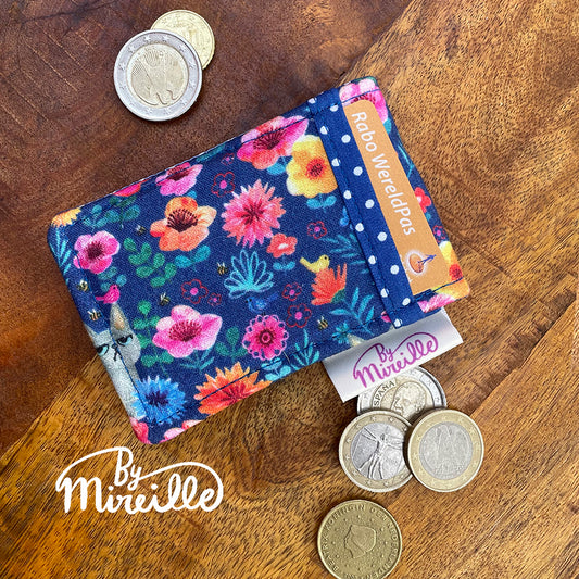 Bankpashouder - Chago kat en bij - Blauw versie 2