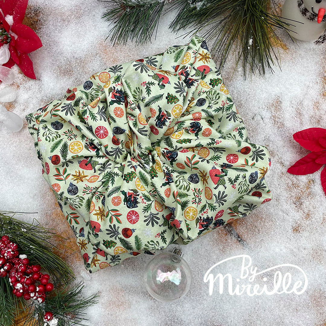 Inpakken met doek - Het Japanse Furoshiki - Christmas pixies