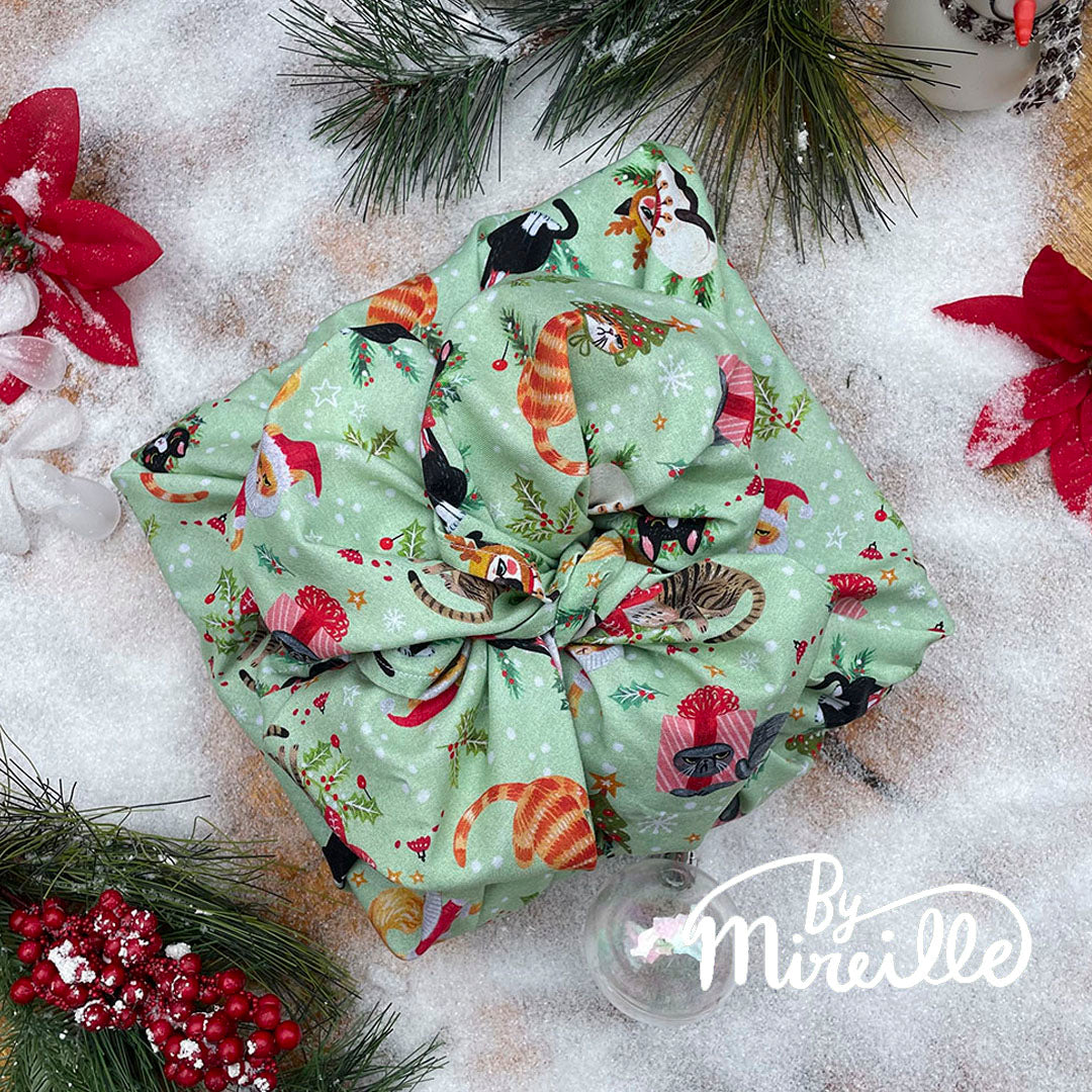 Inpakken met doek - Het Japanse Furoshiki - Grumpy holiday cats
