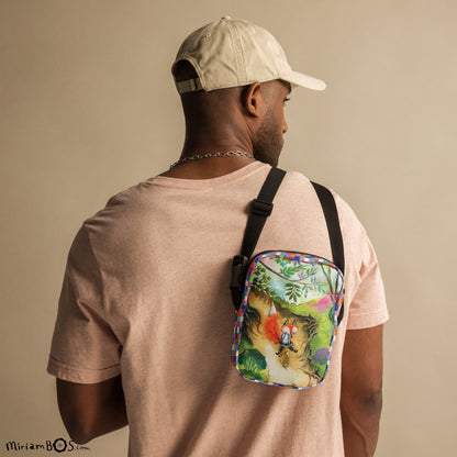 Een stoere crossbody bag - August op de fiets
