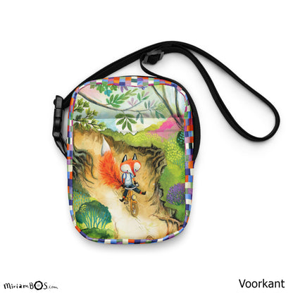 Een stoere crossbody bag - August op de fiets