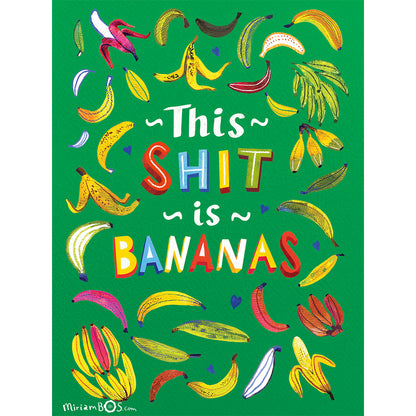 A4 Art Print - This shit is bananas!
