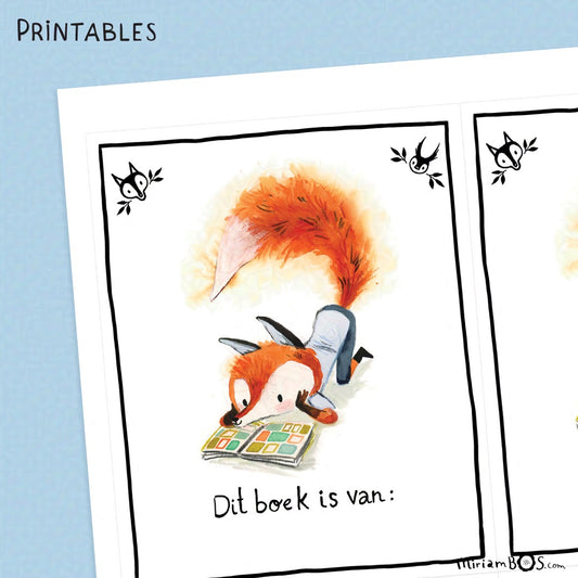 Zelf Printen - Ex-Libris - August de Vos leest