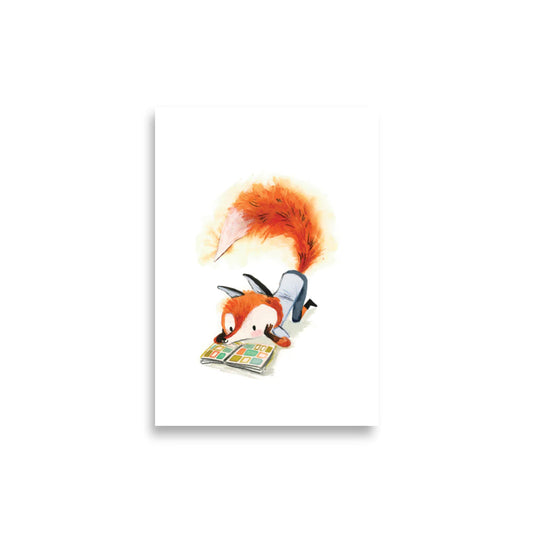GESIGNEERD ✍️ Art Print - 21x30cm (A4) | August leest