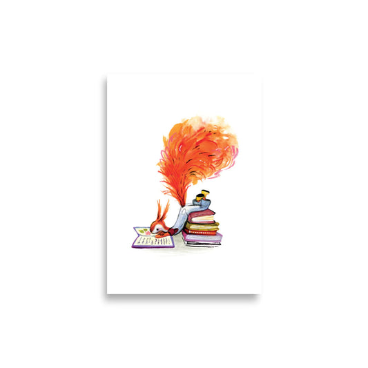 GESIGNEERD ✍️ Art Print - 21x30cm (A4) | Suusje leest