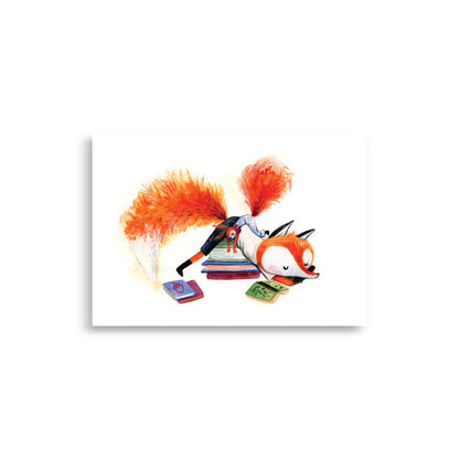 21x30cm (A4) Art print -Slapende August en Suus