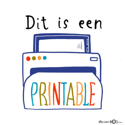 Zelf Printen - Ex-Libris - Bloemen op Stapeltje Boeken