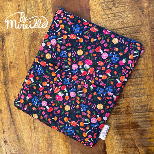 Book sleeve (dik boek) - Kleurrijke paddenstoelen
