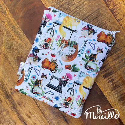 Boekenhoes (M/L) - Katten en naaimachines