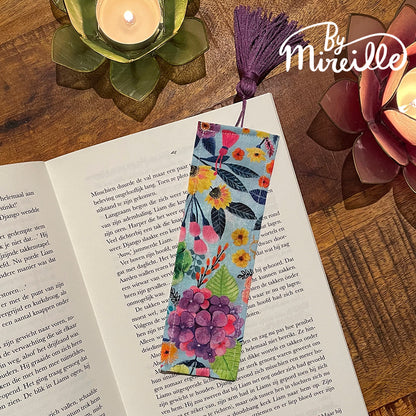 OP=OP Boekenlegger met kwastje - Bloemen en fournituren