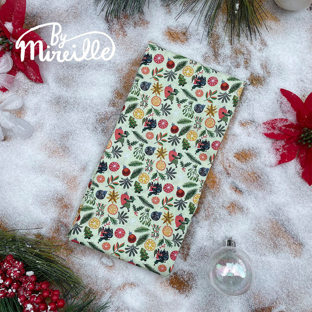 Furoshiki gift wrap - Christmas pixies