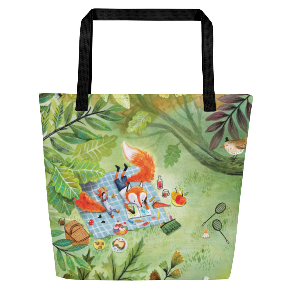 August en Suus picknicken - schoudertas