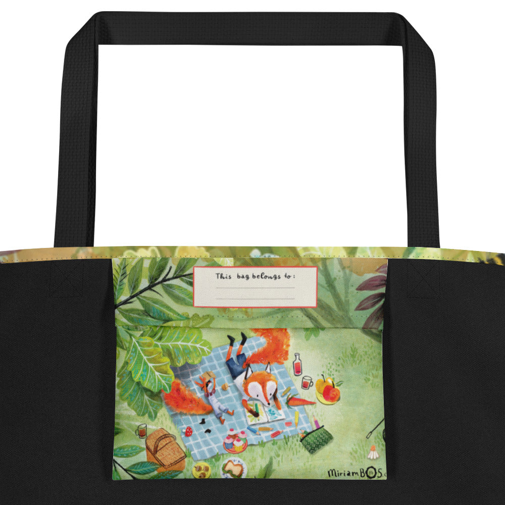 August en Suus picknicken - schoudertas