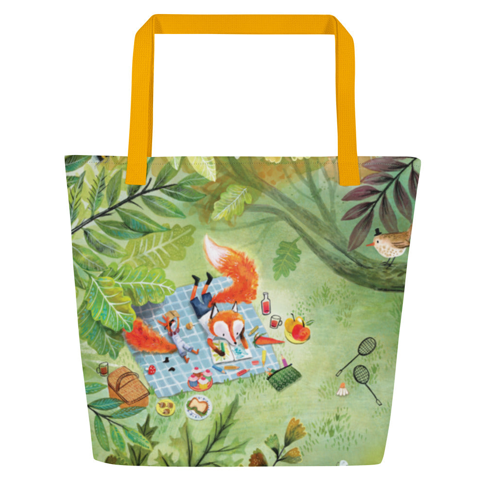 August en Suus picknicken - schoudertas