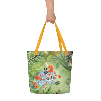 August en Suus picknicken - schoudertas