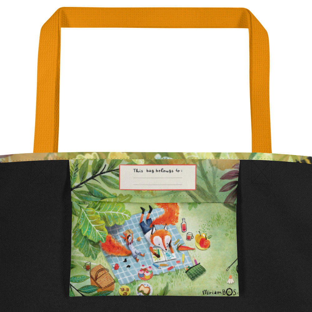 August en Suus picknicken - schoudertas
